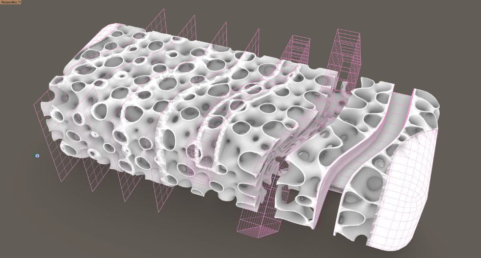 Spherene boundaries designed with Rhino - example 2